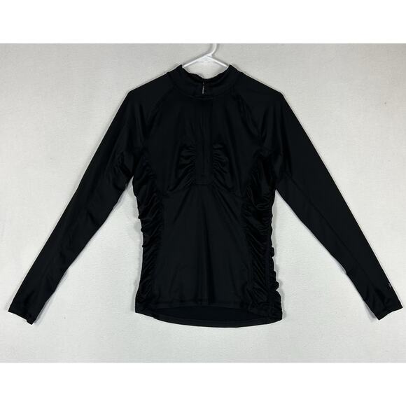 North Face Long Sleeve Compression Base Layer Shirt Womens Medium Black Athletic - Picture 2 of 10